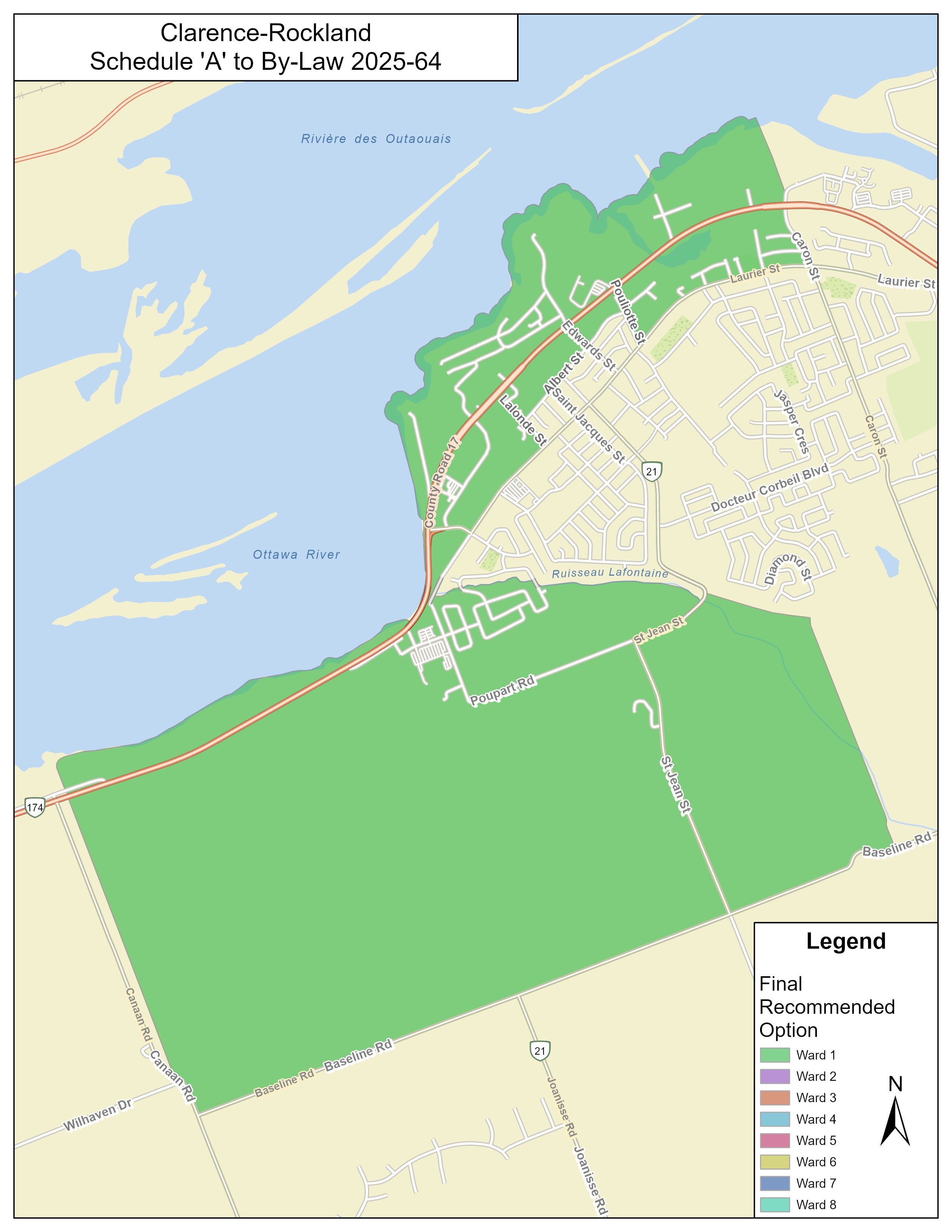 Map of Ward 1