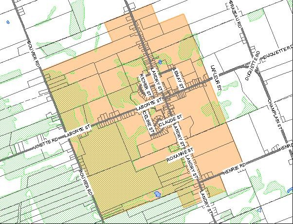 Carte de Clarence Creek