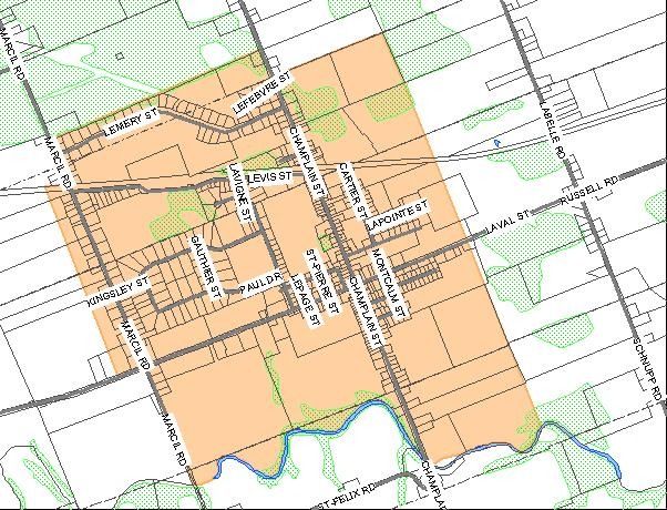 Map of Bourget