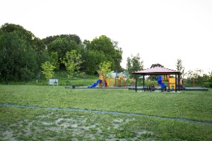 Play structures at Jules-Saumure park