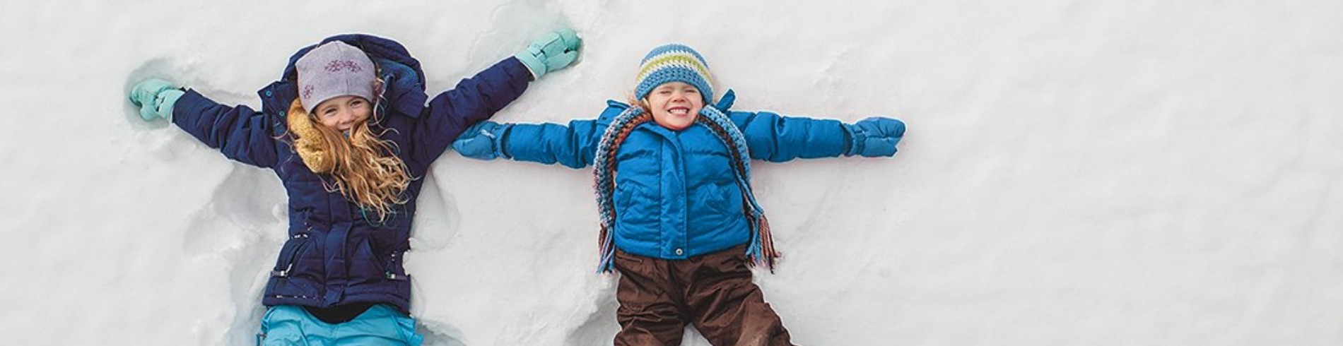 Kids playing in the snow