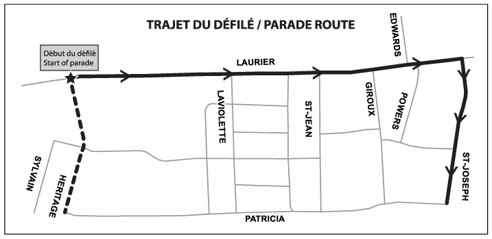 Map of parade route