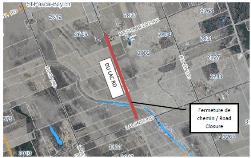 Map of flooded area - DuLac between Maisonneuve and Lalonde