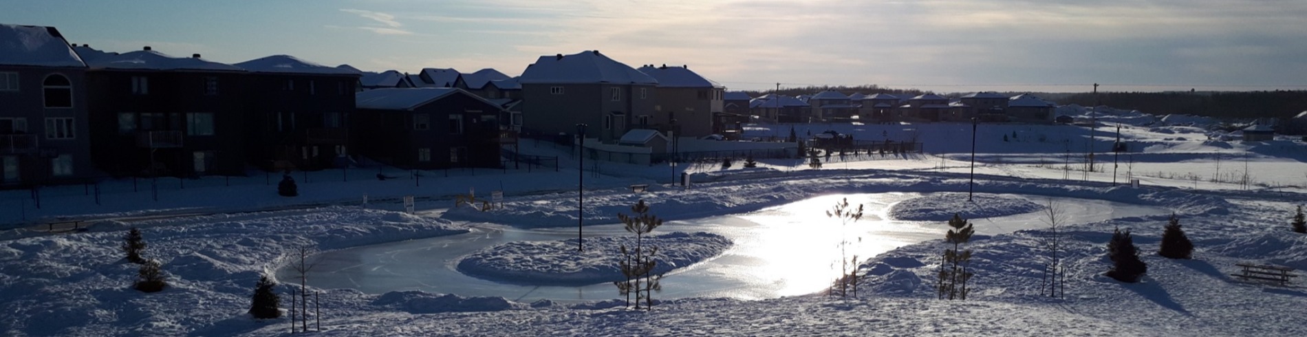 Alain-Potvin Park in winter