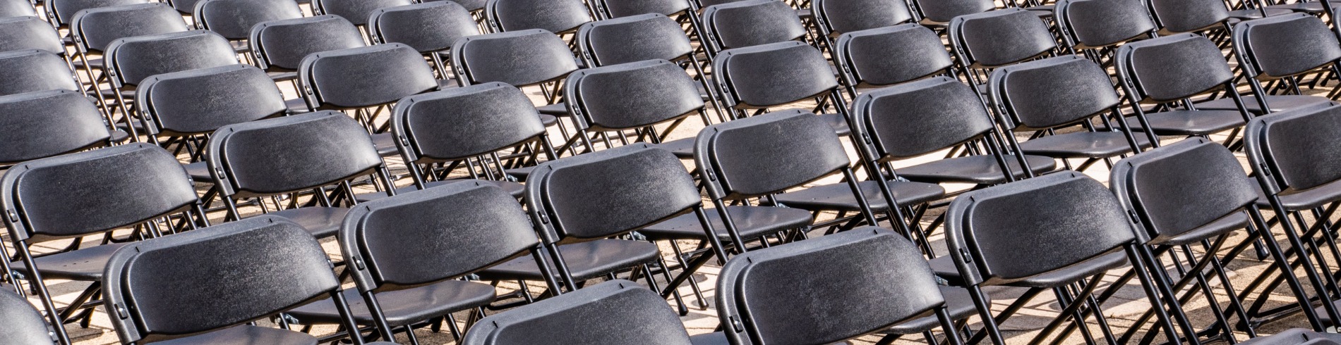 Chairs in rows