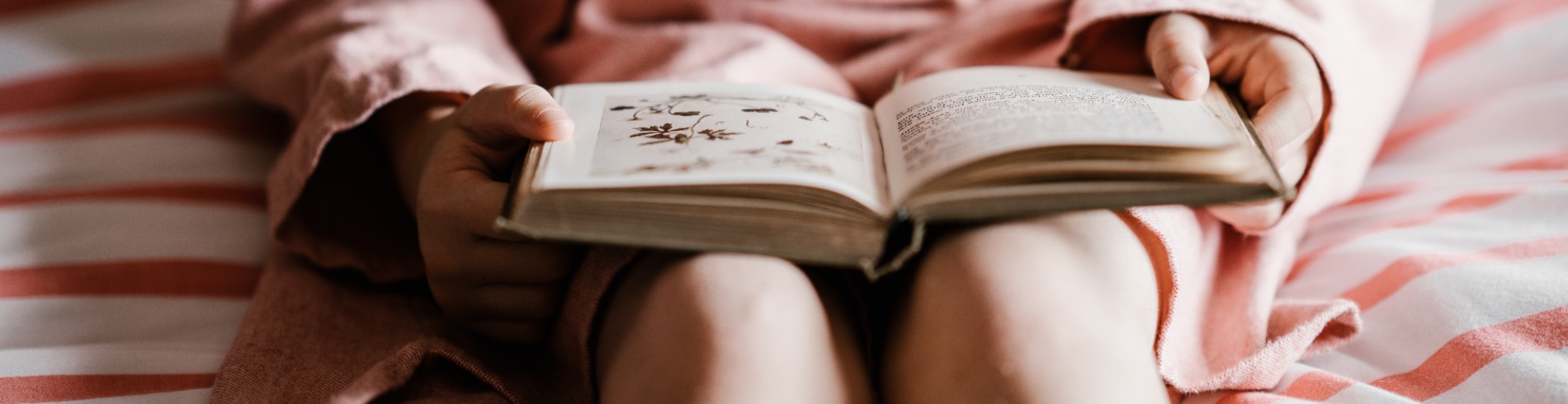 Girl reading a book