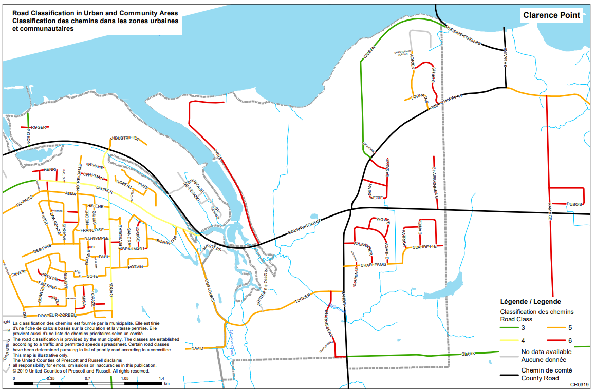 Snow Removal Map for Clarence Point