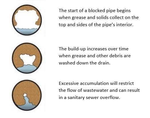 Sewer blockage formation