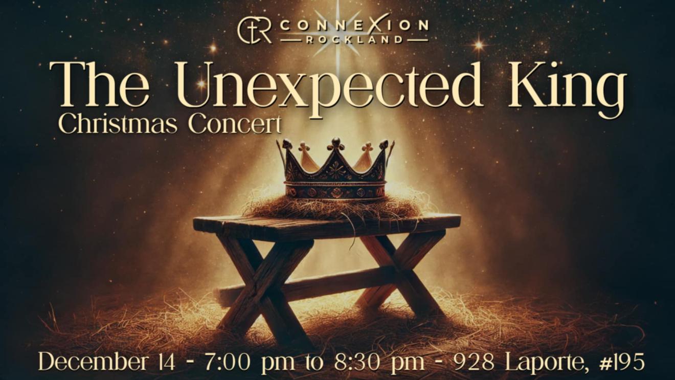 A crown on a manger, illuminated by warm light.