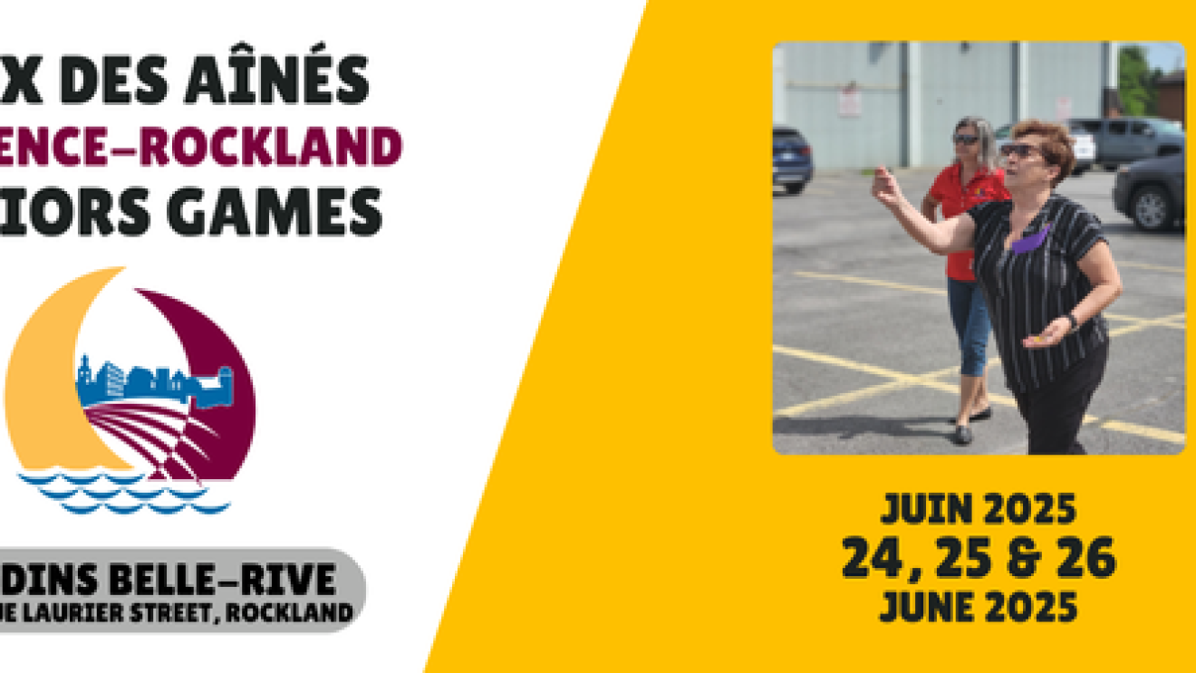 Senior woman throwing a beanbag outdoors.