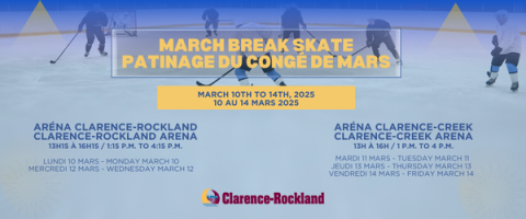 Hockey players skating on ice; event details overlaid.