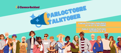 Diverse group of animated people standing together in colourful attire.