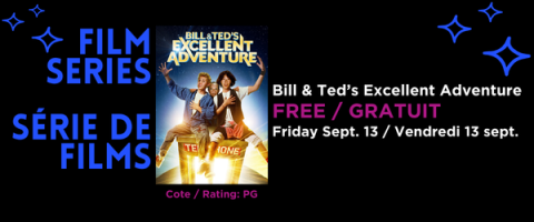 Film poster with dates for a free screening on Sept 13th.