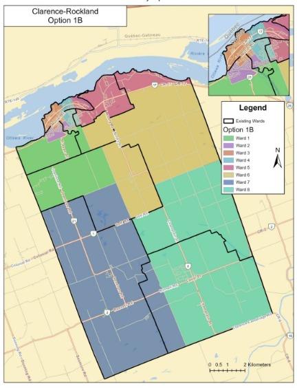 Map with colored districts and a legend. Inset map shows region context.