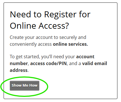screenshot from online portal 