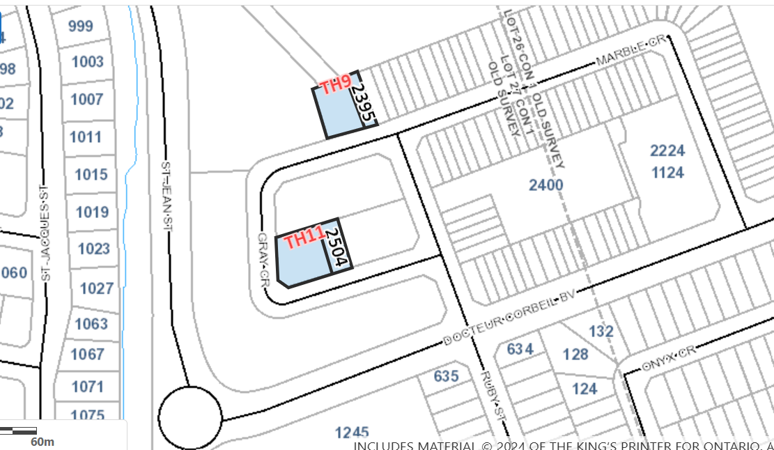 Map of 2395 Gray Crescent